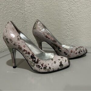 Jessica Simpson Pink and Green Stiletto Heels